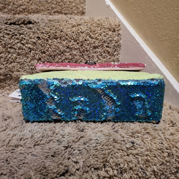 NWT Kurt Geiger Medium Kensington Multi Color Sequin Bag Purse - Picture 11 of 16